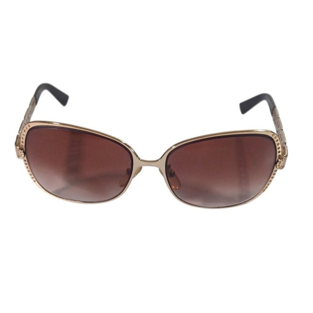Vintage Fendi Gold Logo Chain Women's Sunglasses With Swarovski Crystals  FS478R - Picture 4 of 16